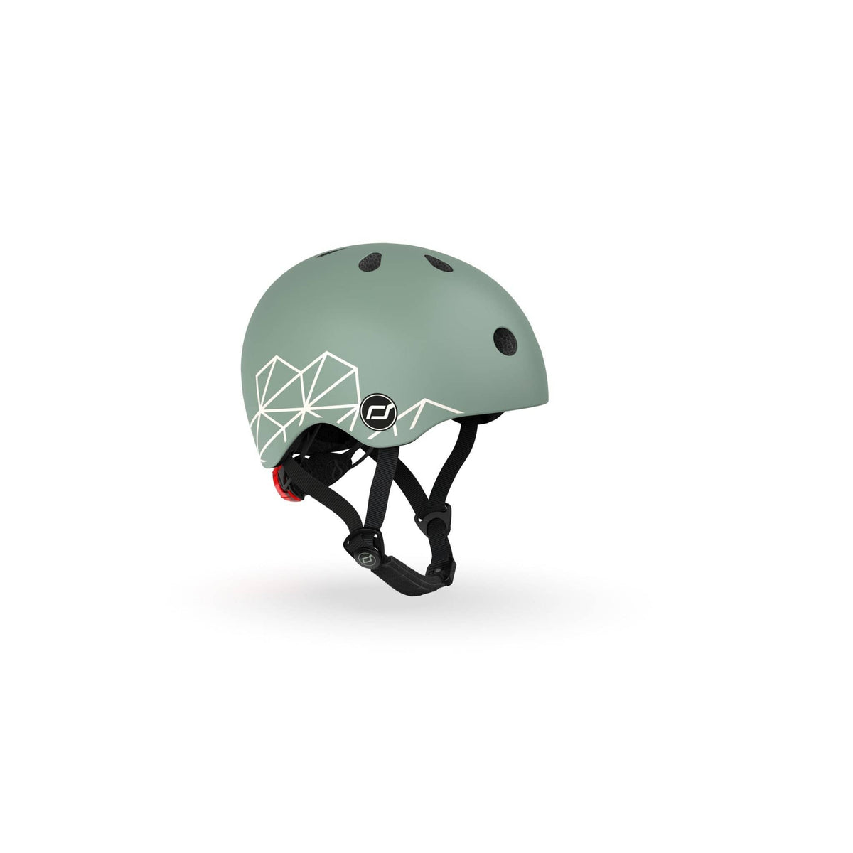 Scoot & Ride Printed Kids Helmet XXS-S - Green Lines