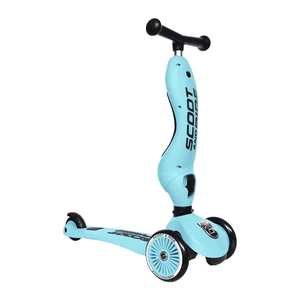 Scoot & Ride Scooter Highwaykick 1 Kids Scooter & Push Along (Blueberry)