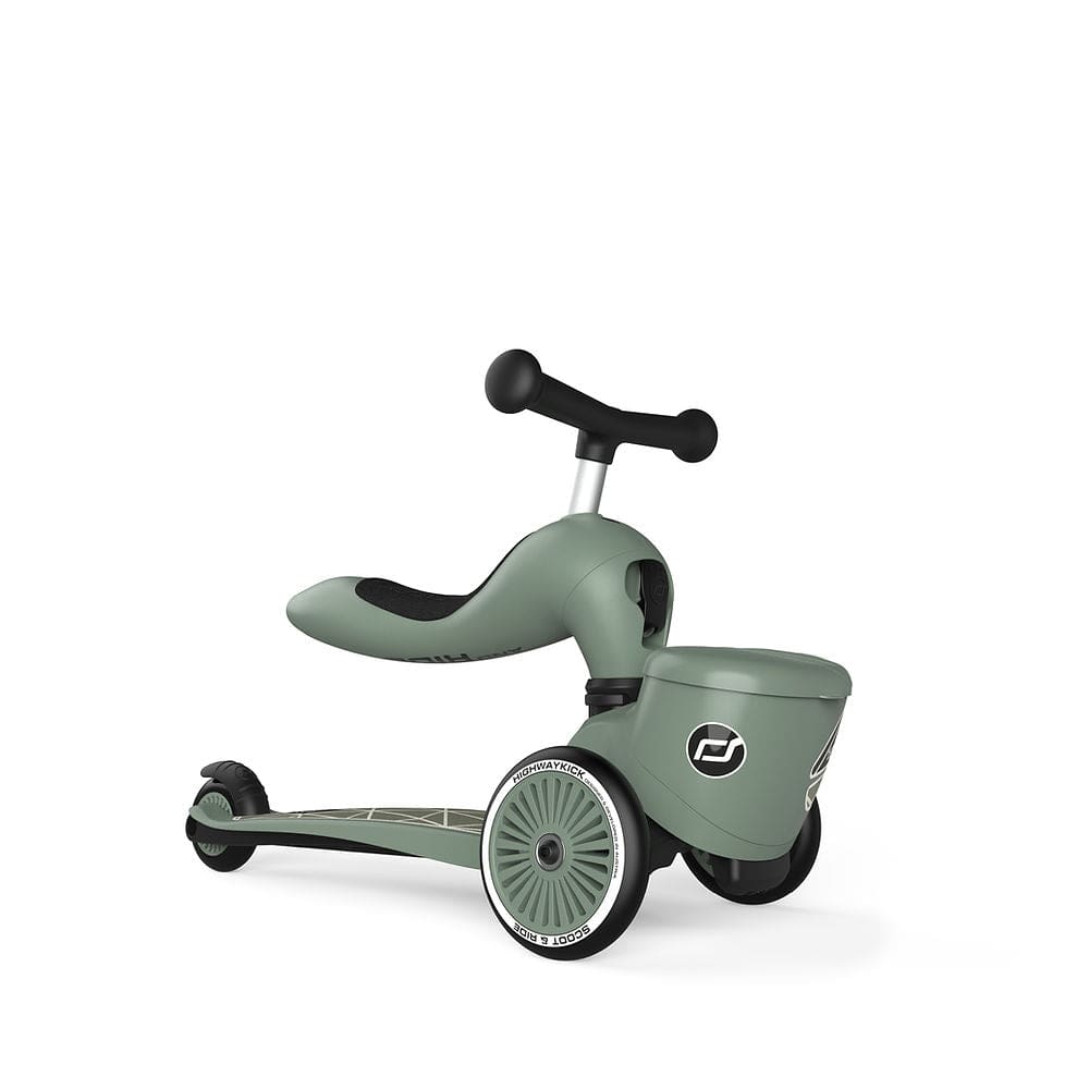 Scoot & Ride Scooter Highwaykick 1 Lifestyle Kids Scooter & Push Along (Green Lines)