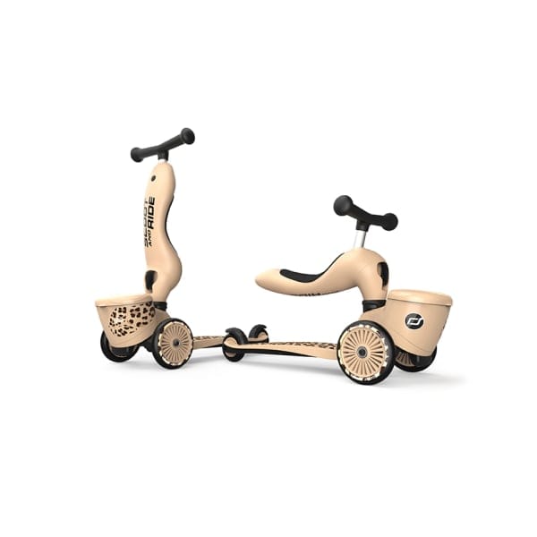 Scoot & Ride Scooter Highwaykick 1 Lifestyle Kids Scooter & Push Along (Leopard)