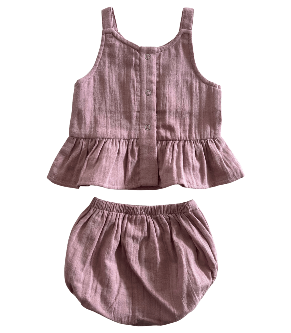Siix Collection Set Organic Cotton Peplum Baby Set (Lavender)