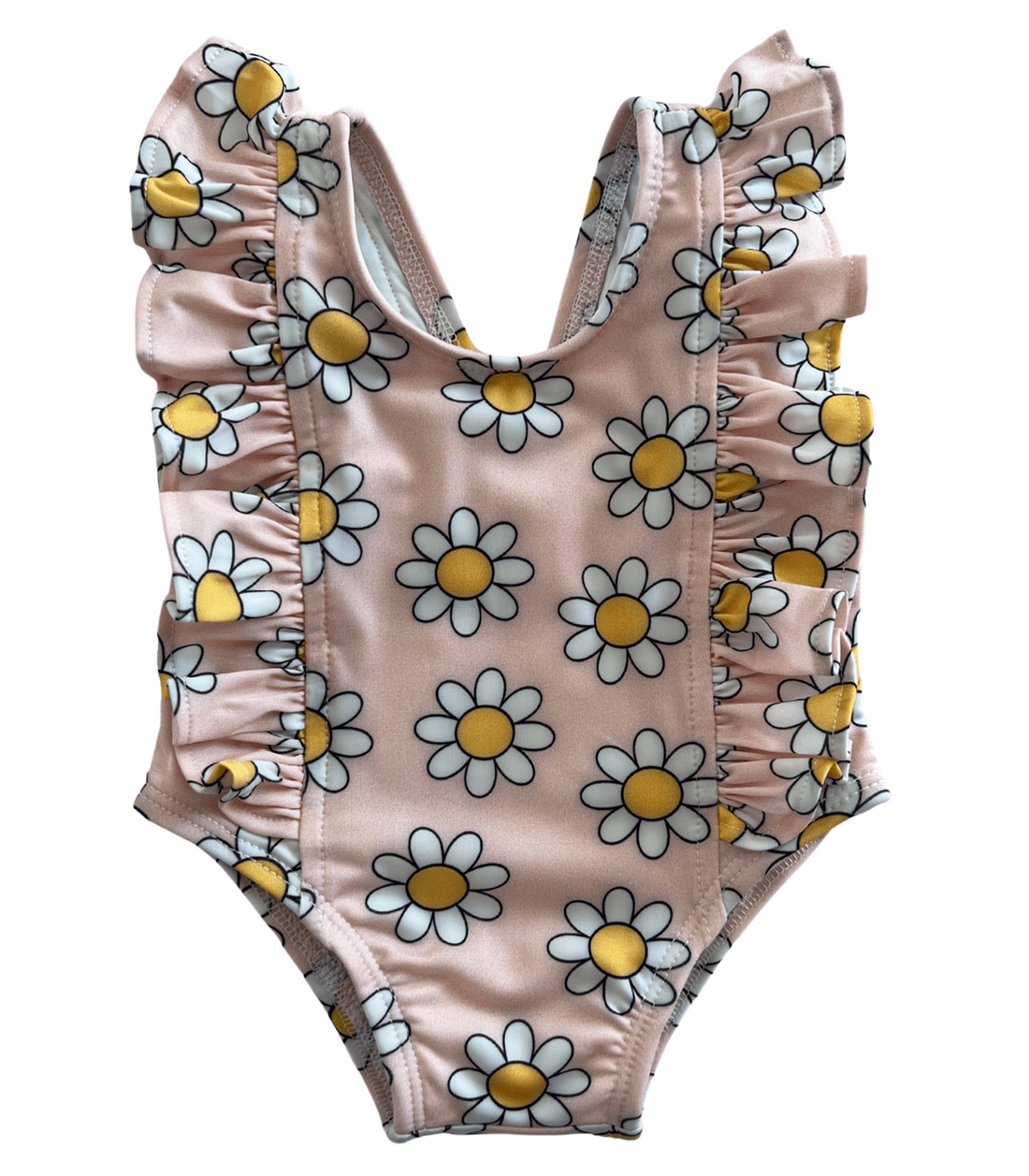 Siix Collection Swimsuit SIIX Collection Girls Daisy Swimsuit with Frills (Taffy)