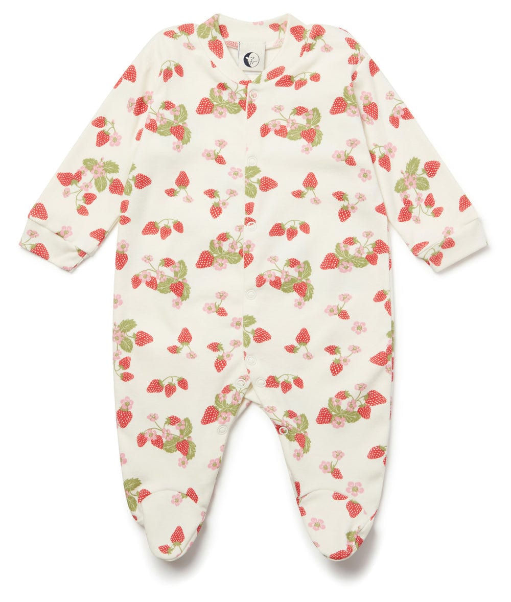Sleepy Doe Sleepsuit Strawberry Baby Sleepsuit