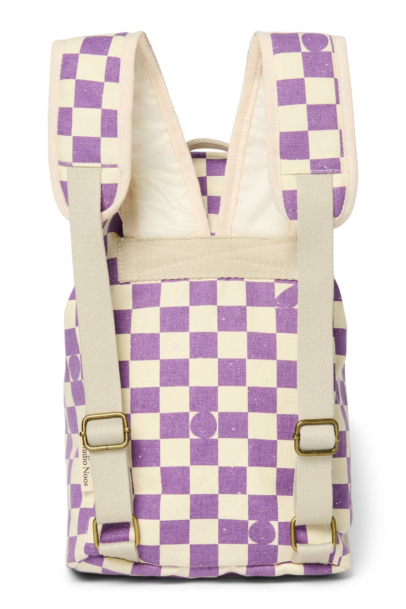 Studio Noos Kids Backpack Studio Noos Mini Backpack - Violet Checkerboard