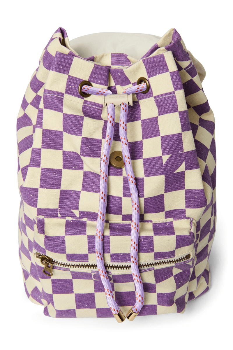 Studio Noos Kids Backpack Studio Noos Mini Backpack - Violet Checkerboard