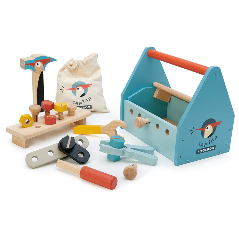 Tender Leaf Toys tool benches Tap Tap Tool Box