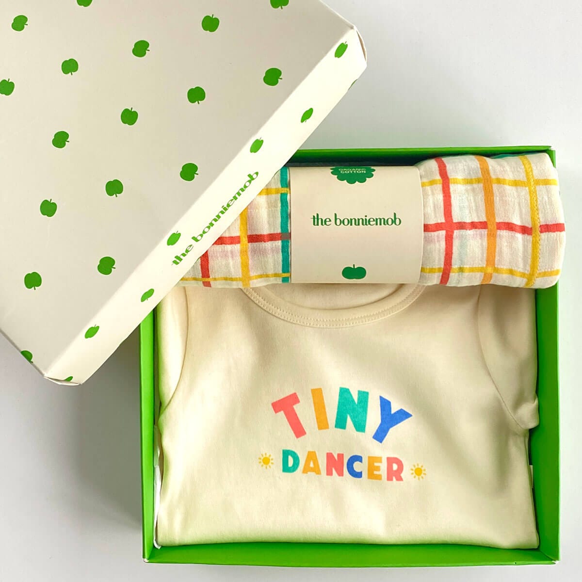 The Bonnie Mob Baby Gift Set The Bonnie Mob Organic Bodysuit & Muslin Gift Set - Tiny Dancer