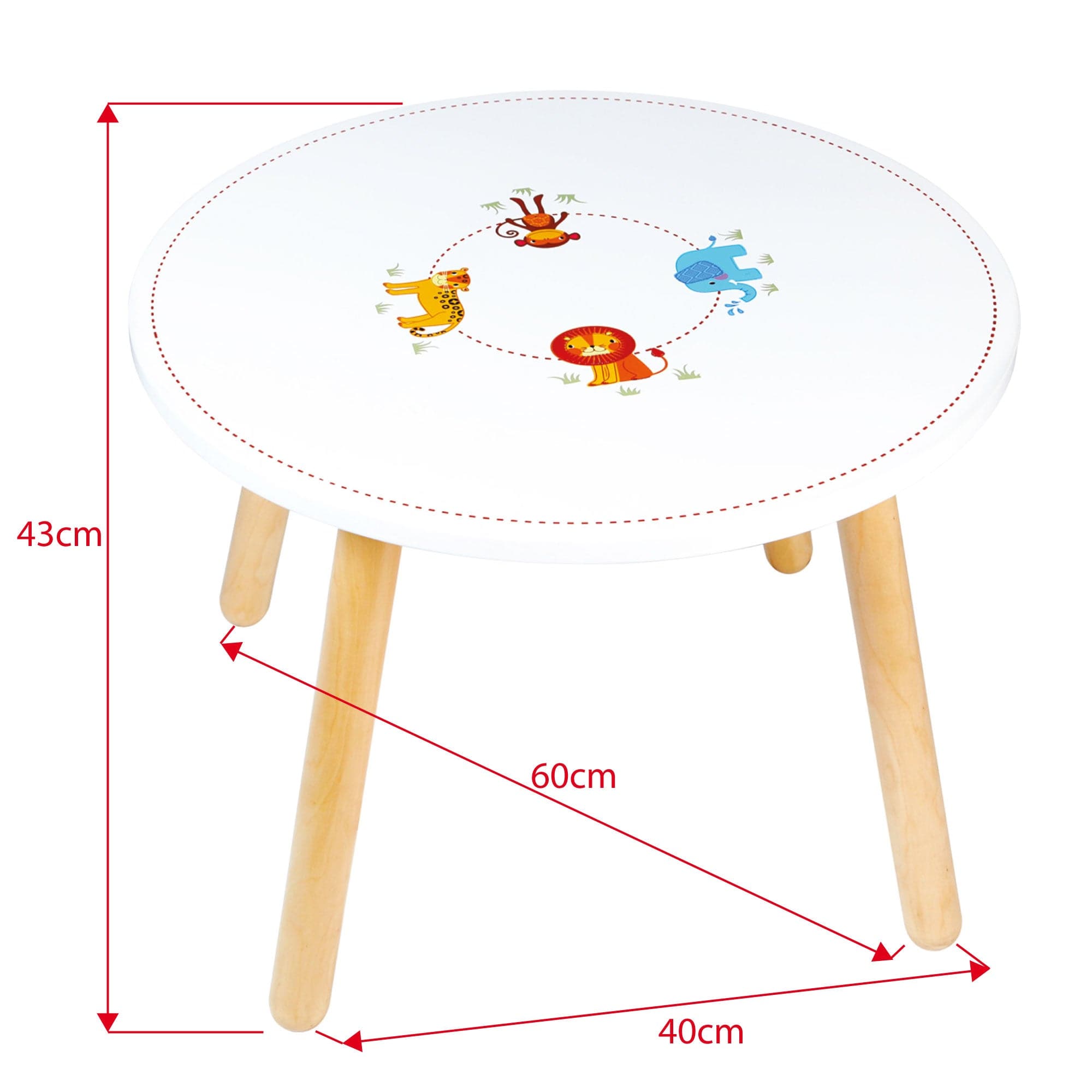 Tidlo Jungle Animal Table