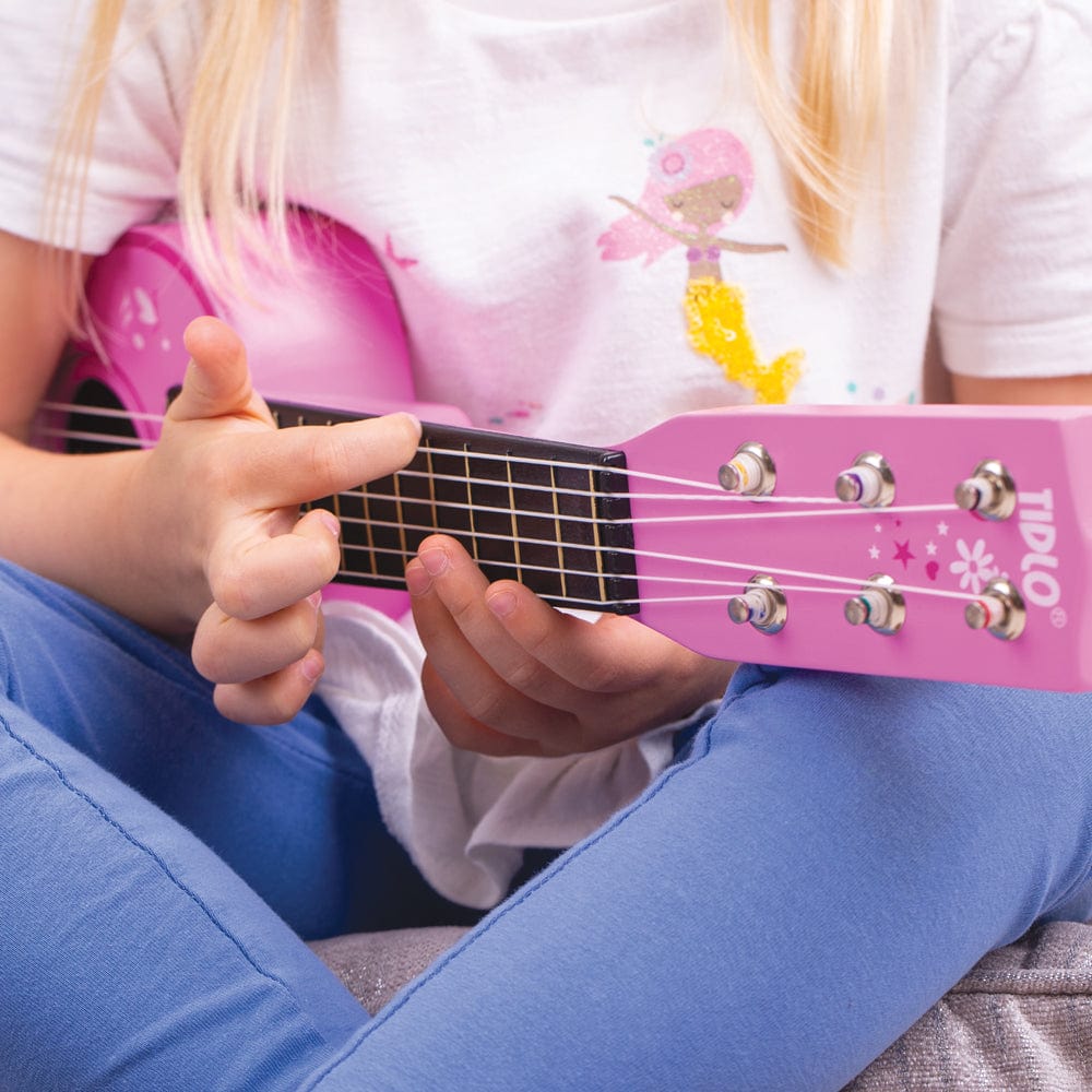 Tidlo Pink Guitar (Flowers)