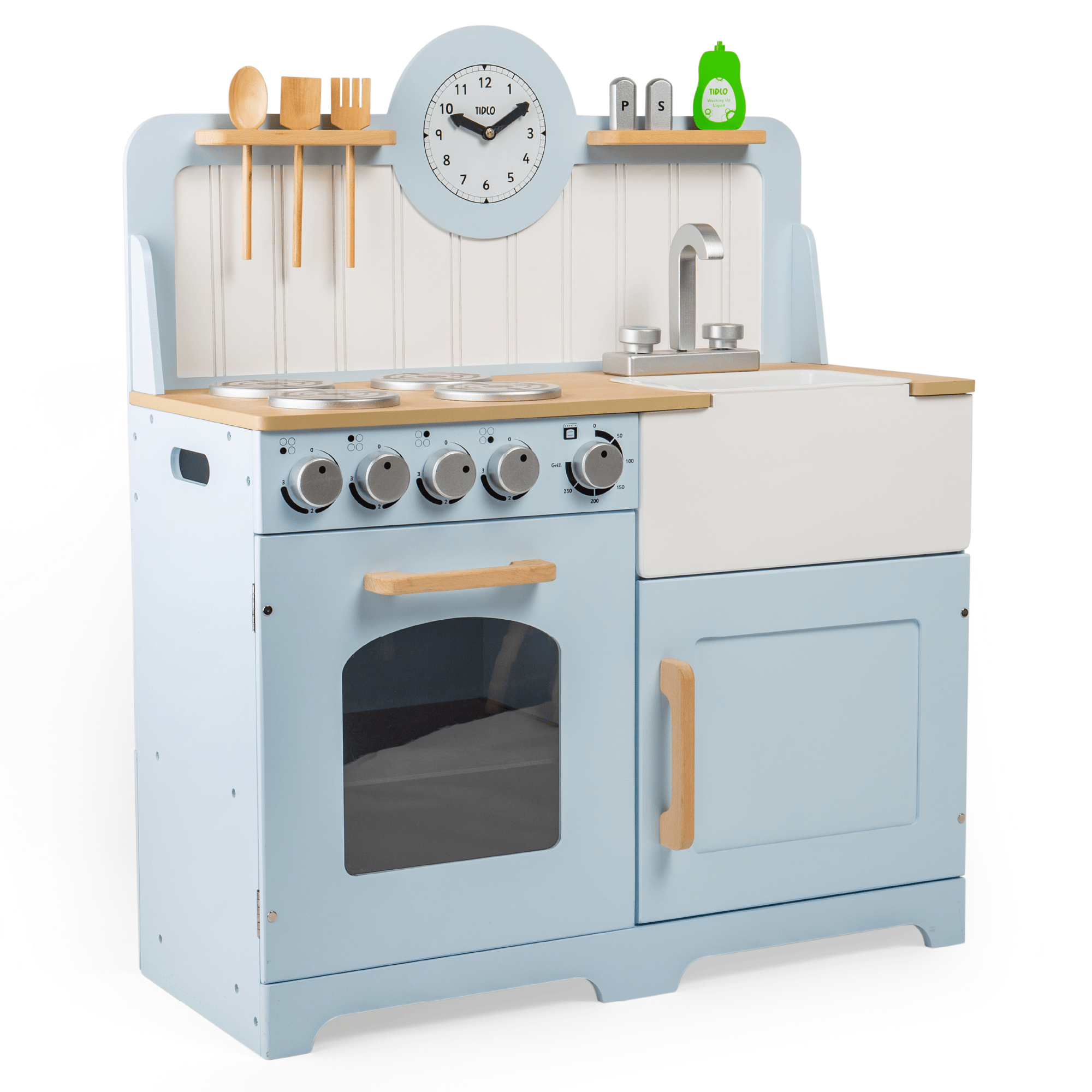 Tidlo Play Kitchen Tidlo Country Wooden Play Kitchen (Blue)