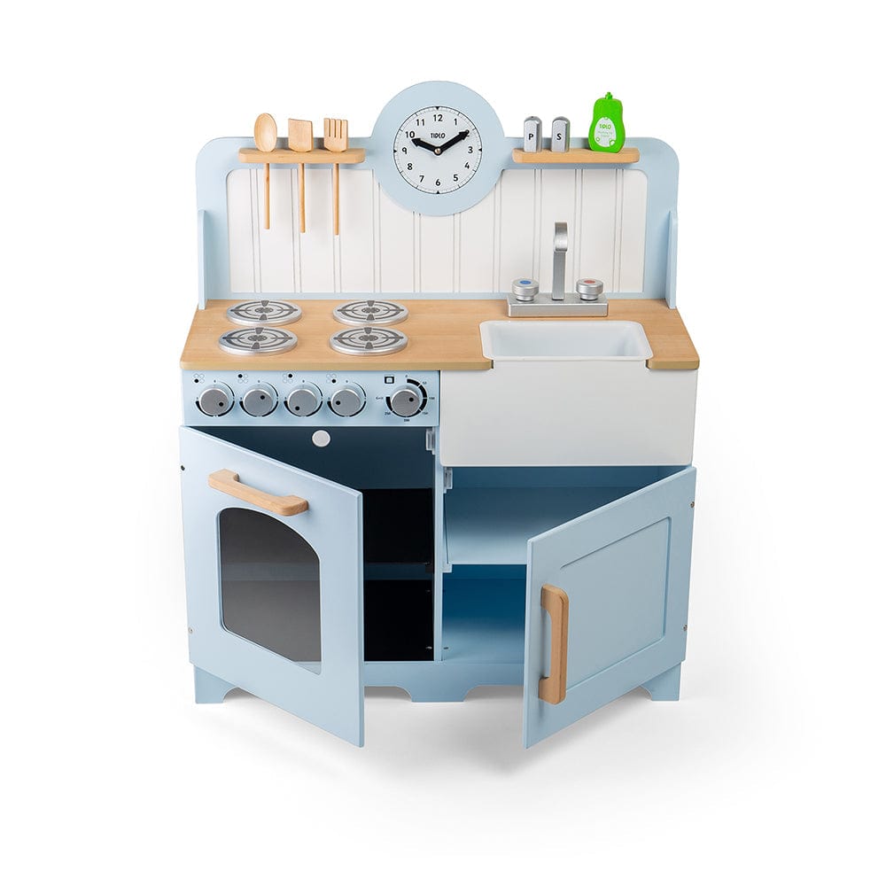 Tidlo Play Kitchen Tidlo Country Wooden Play Kitchen (Blue)