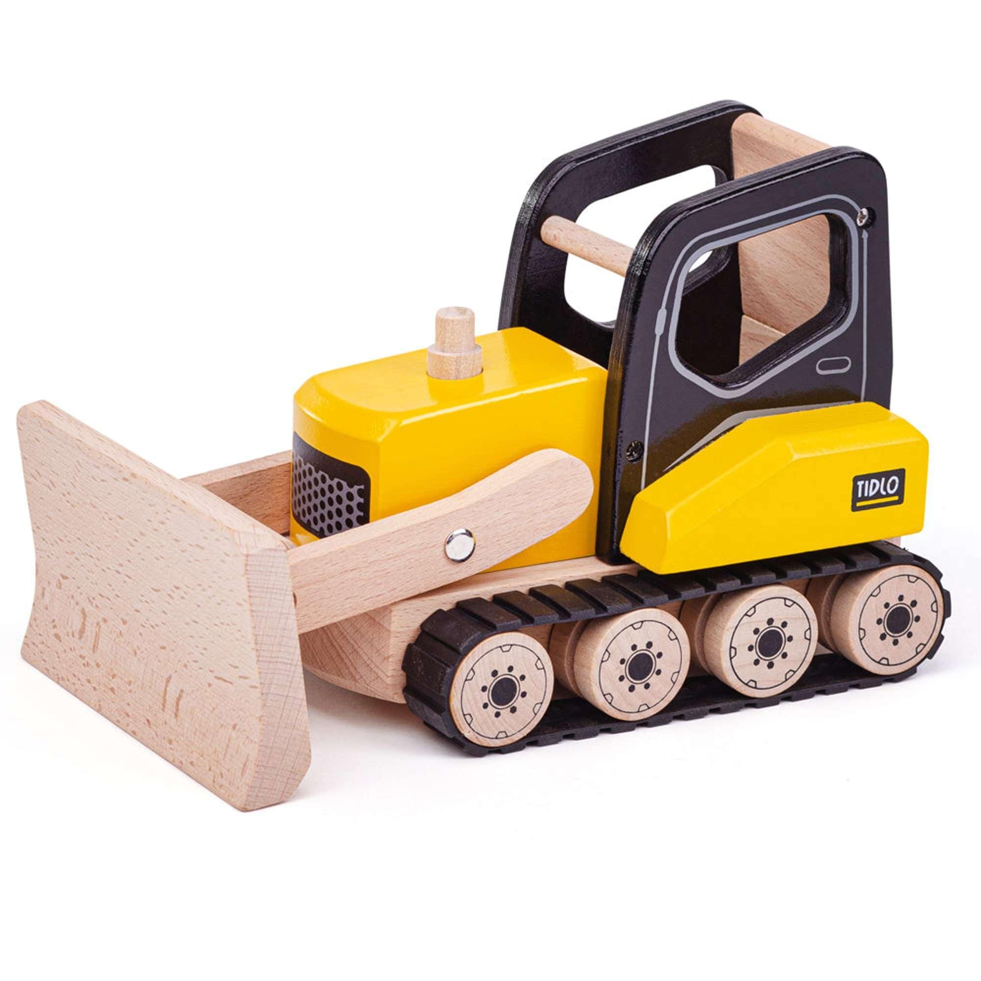 Tidlo Wooden Bulldozer Toy Tidlo Bulldozer Wooden Toy