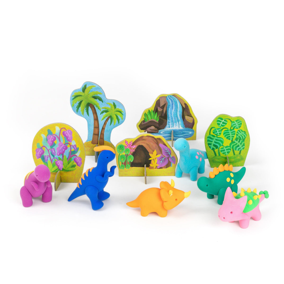 Tiger Tribe Craft Kit Tiger Tribe Claytopia Dinosaur World Clay Kit